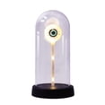 thumbnail image 4 of Sylvtty LED Clear Dome Eyeball Night Light Creepy Light-up Eyeball in Cloche with Wooden Base for Home Kitchen Tabletop Mentel Shelf Decor, 4 of 7