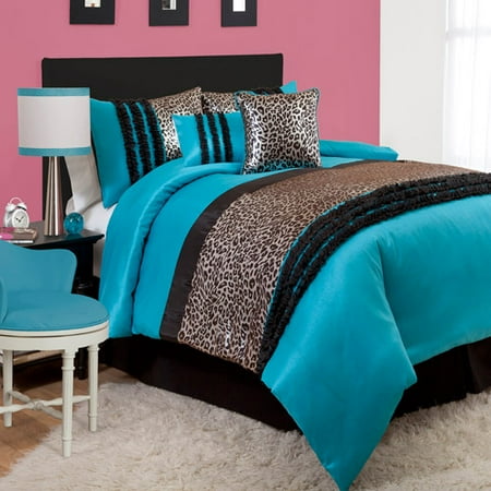 Kenya 5 Piece Blue Kids Comforter Set Walmart Com