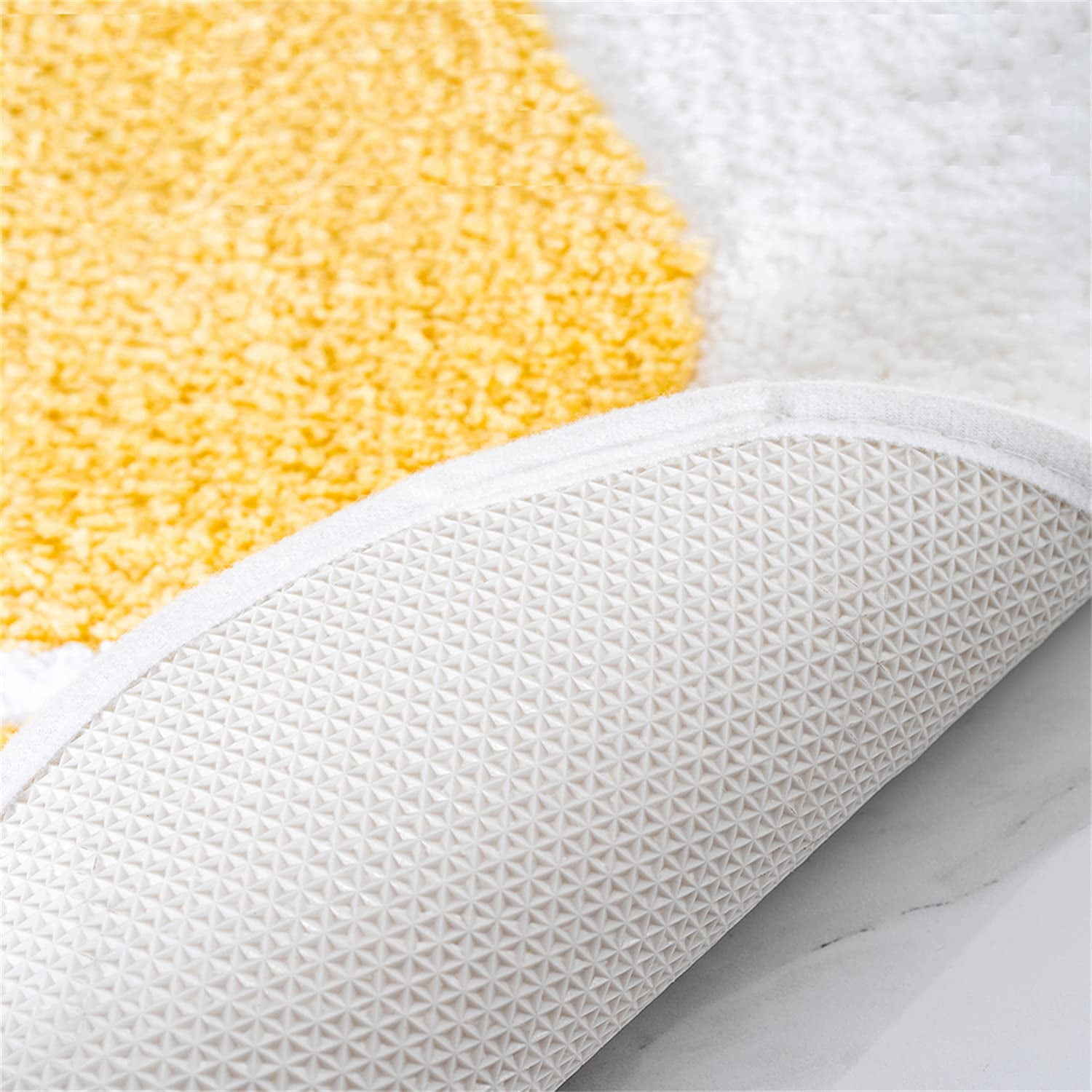 A+ Bath Mat Cute Rug Non Slip for Bathroom, Absorbent, Extra Soft, Adorable Design, 18" x 26", Poached Eggs