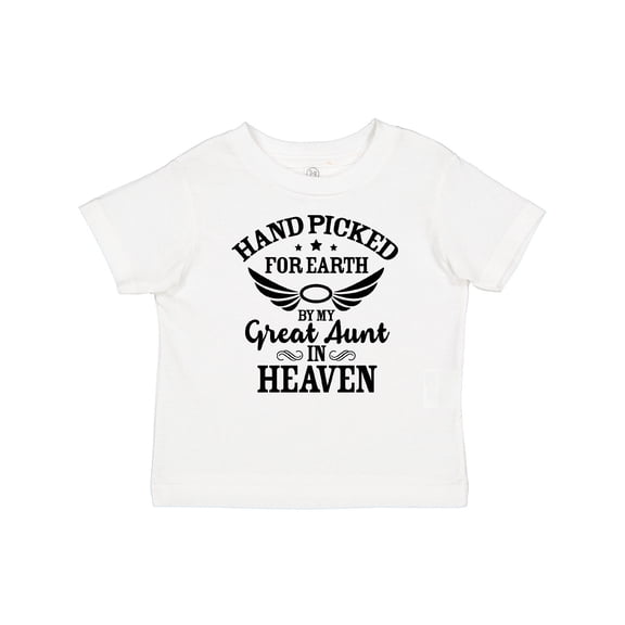 Inktastic Handpicked for Earth by My Great Aunt in Heaven Boys or Girls Baby T-Shirt