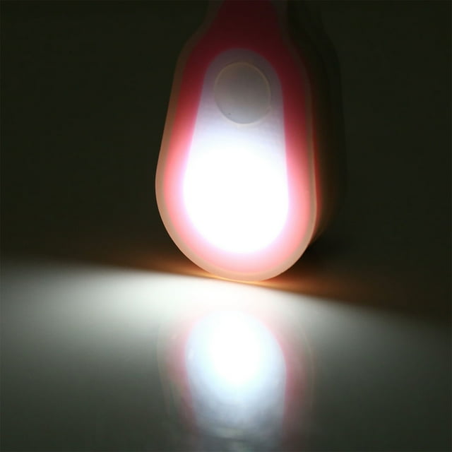 Mini Running Light,Waterproof Outdoor Portable LED Mini Night Light Running Button Silicone Clip Lamp