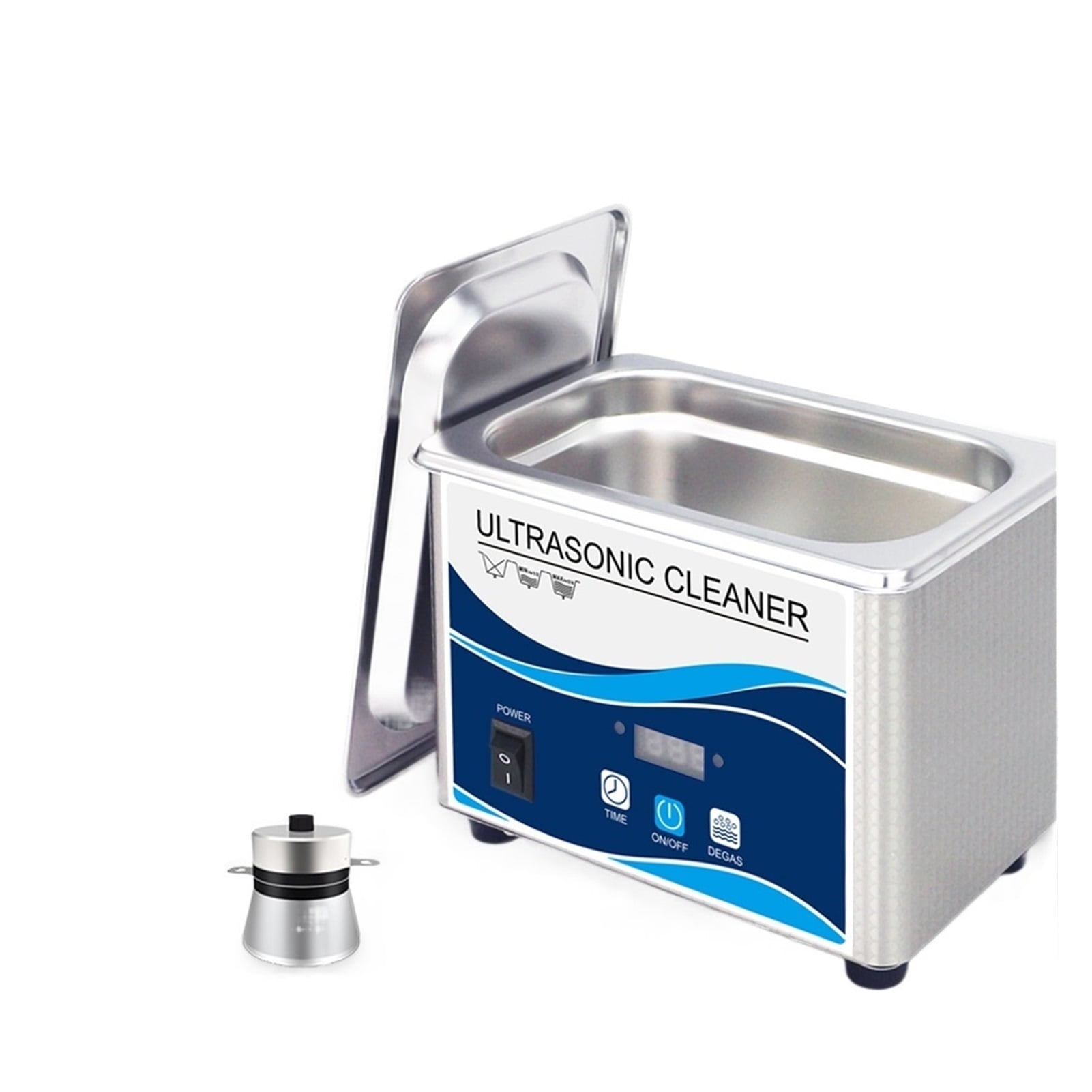 Digital Ultrasonic Cleaner 60W Sonicator Bath 40Khz For Gold Sliver Jewelry Glasses Jade Necklace Oxides Rust Oil Washer ,Strong Cleaning