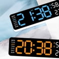 thumbnail image 5 of Reloj Electrónico Multifuncional Simple, Rectangular, con Fuente Grande, Despertador, Se Puede Colgar o Colocar de Pie B, 5 of 5