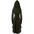 thumbnail image 4 of Vestido gótico de mujer, ropa medieval, disfraz de Halloween, vestido renacentista con capucha para Halloween, carnaval, 4 of 5