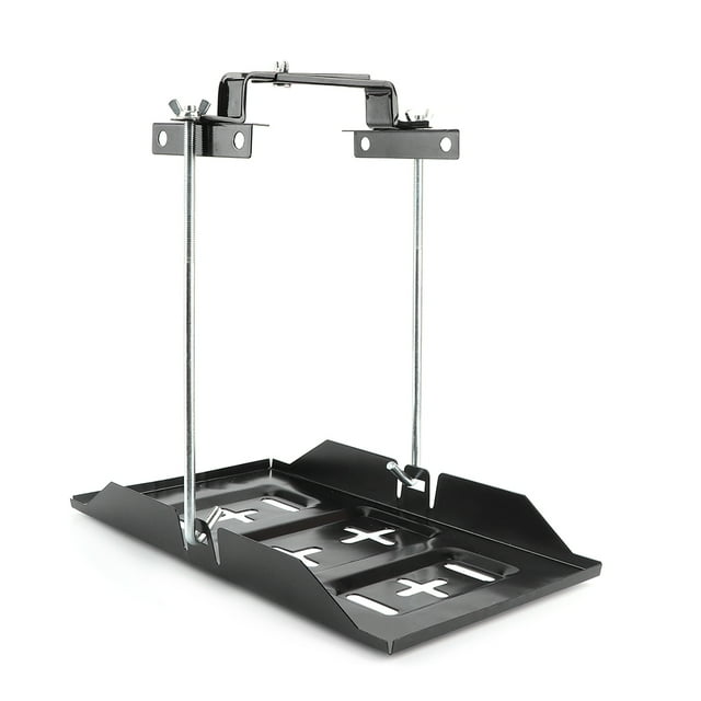 Battery Hold-Down Tray, Standard Sturdy Battery Tray Clamp Hold Down Clamp Bracket Kit Battery Hold Bracket, For Automobile Factory Cars Vehicle 27CM