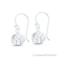 thumbnail image 1 of 9mm Love Knot Charm 3-Line Dangling Hook Earrings in .925 Sterling Silver, 1 of 1