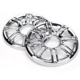 thumbnail image 6 of ALLTIMES 2PCS Speaker Trim Cover Grill for Harley for Electra Glide for Trike 96-13, ABS Gloss Chrome, 6 of 6