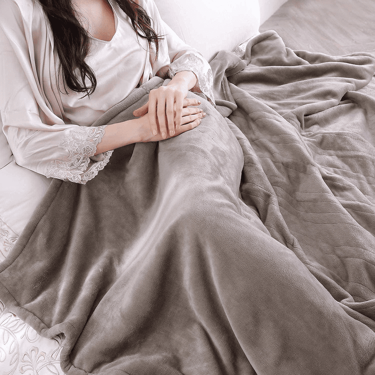 MARNUR Electric Blanket 72 x 84 Full Size Heated Blanket, Fast Heating, 4  Heating Levels, 10H Auto-off, Machine Washable - Linen - Walmart.com
