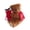 B-1PC-Little Bear-C, variant on Velvet Wrapped Christmas Ball Ornament with Bow,Fabric Covered Hanging Bauble,Elegant Decor for Christmas Tree,Doorknob,Window Handle And Holiday Interior Styling
