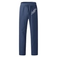 thumbnail image 4 of WEAIXIMIUNG Pantalon de Neige Homme Mode Décontractée Imprimé Lin Poche Pantalon à Lacets Grande Taille, 4 of 4
