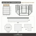 thumbnail image 5 of CAPHAUS 24/32/40 Inch Height Bold Metal Foldable Heavy-Duty Pet Playpen with Door, Available in 8/16/24/32 Panels, Indoor/Outdoor Portable Kennel, Dog/Animals Exercise Fence Cage for Yard, RV, Camping, 5 of 9