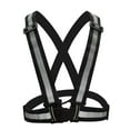 thumbnail image 1 of S SERENABLE Adjustable Security Visibility Reflective Vest Gear Black Type B Black, 1 of 9