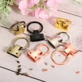 thumbnail image 6 of 6Pack 22mm/ 0.87" Key Fob Hardware with Keychain Ring Purse Bag Hardware 25mm O Ring Silver Tone, 6 of 6