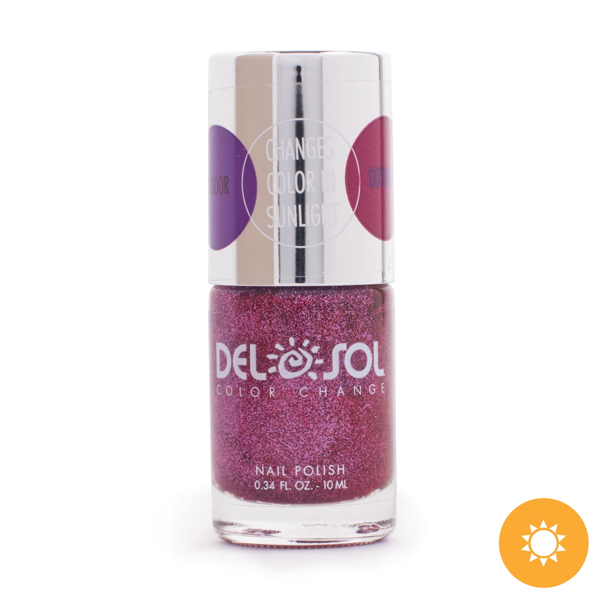Delsol Color-Changing Nail Polish - After Party for Women, 0.34 fl oz