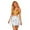White, variant on Easter Carnival Flowy Performance Skirt With Elastic Waistband For Stage Show Metalic Pleated Flared Dance