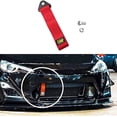 thumbnail image 4 of Cuerdas de remolque de nailon de 2 piezas, correa de remolque de coche de carreras, correa de remolque deportiva, para parachoques trasero delantero del vehículo (rojo) JFHHH pequeña, 4 of 4