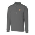thumbnail image 2 of Men's Cutter & Buck  Gray New York Mets Traverse Stretch Quarter-Zip Pullover Top, 2 of 3