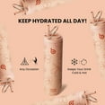 thumbnail image 5 of BOTTLE BOTTLE Insulated Water Bottle 24oz with Straw Lid and Handle for Sports Travel Gym Stainless Steel Water Bottles Double-Wall Vacuum Metal Leak Proof BPA-Free Light yellow flower, 5 of 7