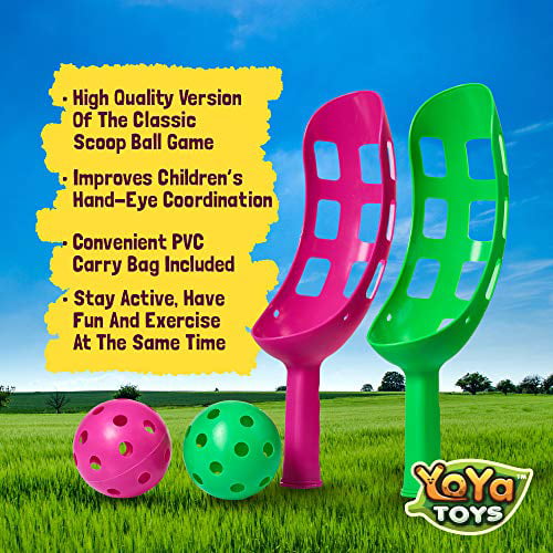 Scoop Ball Toy Plastic Fun Game Outdoor Indoor Sports for Kids Family 