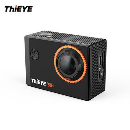 ThiEYE i60+ 4K 30fps WiFi Action Sports Camera 170° Wide Angle Lens 2.0inch TFT LCD Screen 4X Zoom 60m Waterproof Support Time-Lapse Slow Motion with Lithium (Best Slow Motion Cameras Of 2019)