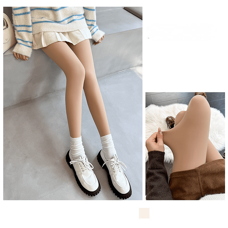 Coffee pedal Autumn And Winter New Water Light Socks Flesh Color Wear Naked  One Pants Single-layer Light Leg Pantyhose Women Leggings 