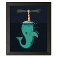 thumbnail image 2 of Gango Home Decor King of The Narwhals; One 11x14in Art Print in Black Frame, 2 of 4