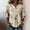 Beige, variant on Women Cotton Linen Shirts Lightweight Retro Embroidered 3/4 Sleeve Boho Blouse Casual Loose Bohemian Tunic Tops, Beach Vacation Casual Top (Pink,XL)