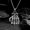Style 8- Skull Hand, variant on HOOUN Mens Punk Silver Skull / Eagle / Grim Reaper / Cross Pendant Gothic Necklace 24"-Style 3- Skull Cross