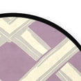 thumbnail image 3 of Intersecting Grids Pattern Memory Foam Bath Mat 36" Absorbent Rug with Non Slip Base and 4 Bonus Pads, 3 of 6