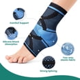 thumbnail image 4 of Welnove Ankle Brace Compression Socks - 4 Pack Foot Ankle Sleeve for Plantar Fasciitis, Achilles Tendonitis Relief, Sprain, Injury Recovery - Arch Support for Women Men Kids(Medium Size), 4 of 7