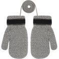 thumbnail image 2 of ZOEZOE 1 Pair Toddler Kids Short Knitted Gloves Winter Thick Fleece Lining Mittens for 1-3 Yrs, 2 of 5