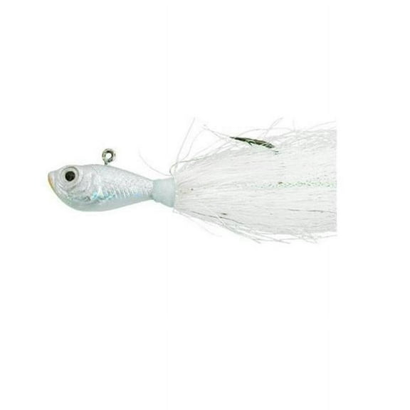 Spro Prime Bucktail Jig White Fluke 3/4oz Lure SBTJW-3/4