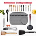 thumbnail image 5 of Soporte para cucharas Zhivalor 2 en 1 utensilios de cocina con escurridor, 5 of 5