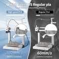 thumbnail image 2 of 3D Printing Filament Basic PLA Filament 1.75mm 300mm/s 1kg Cardboard Spool Dimensional Accuracy +/- 0.03 mm Fit Most 3D FDM Printer, Sliver, 2 of 7