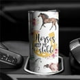 thumbnail image 4 of Horse Tumbler With Straw and Lid, Stainless Steel 20oz Insulated Horse Coffee Travel Mug, Horse Gifts Cups for Women and Girls, 4 of 6