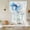 Blue Grey, variant on Blue Octopus Coastal Tie Up Curtains for Windows, Adjustable Balloon Window Shades, Coral Summer Beach Nautical Ocean Blue Kitchen Window Treatments Farmhouse Short Curtains with Rod Pocket 42"x45"