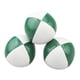 thumbnail image 4 of 3 pelotas de malabarismo para entrenamiento, suaves, duraderas, fáciles de agarrar, con bolsa de almacenamiento. Verde blanco, 4 of 9