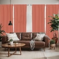 thumbnail image 2 of Ambesonne Retro Window Curtains, Zig Zag Chevron Stripes, Each 28" W x 95" L, Orange Maroon Yellow, 2 of 5