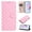 Pink, variant on for Google Pixel 9a Wallet Case, PU Leather + TPU Phone Cover with Wave Point Pattern, 3 Card Slots & Cash Pocket Kickstand Magnetic Clasp Full Body Protection Girls Boys Phone Cover, Pink