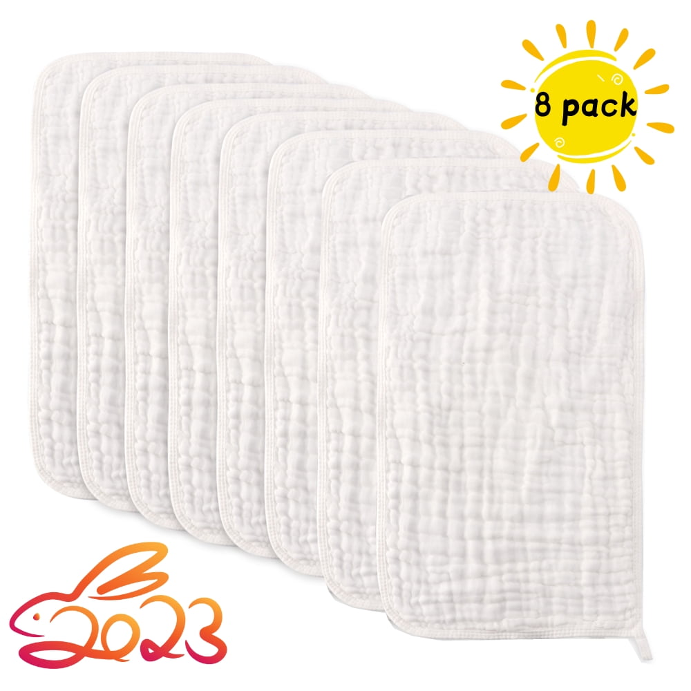 Muslin Burp Cloths Baby Burp Clothes Burp Rags for Boy Girls Muslin
