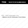 thumbnail image 2 of MAX Advanced Brakes - Front Brake Kit For 2021-2023 VW ID.4| Carbon Ceramic Brake Pad and Rotor Kit| Daily Driving Geomet Coated Brake Rotors, 2 of 9
