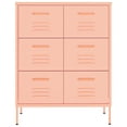 thumbnail image 3 of vidaXL Armoire à Tiroirs Rose 80x35x101,5 cm Acier, 3 of 5