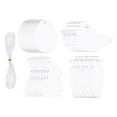 thumbnail image 4 of Etiquetas acrílicas en blanco para manualidades, transparentes, con forma de conejito, pollito, huevo o zanahoria. Etiquetas colgantes. 12 piezas, 4 of 9