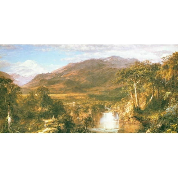 The Heart Of The Andes-Church - CANVAS OR FINE PRINT WALL ART