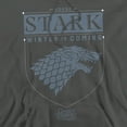 thumbnail image 2 of Game of Thrones House Stark Sigil Unisex Adult Pull-Over Hoodie,Charcoal, X-Large, 2 of 5