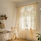 thumbnail image 3 of Zhuge Juego de 2 cortinas de encaje de estilo bohemio en color madera natural, cortinas de encaje para ventana estilo barra, 52 x 95 pulgadas, 3 of 5
