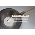thumbnail image 3 of Wok Craft Wok, plano, martillado a mano, de acero al carbono, 36 cm, 3 of 6