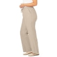 thumbnail image 3 of Woman Within Plus Size Tall Wide-Leg Drawstring Denim Pants, 3 of 6