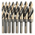 thumbnail image 4 of KnKut KnKut 8 Piece Step Point 1/2" Reduced Shank Drill Bit Set 9/16"-1" by 16ths, 4 of 5