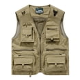 thumbnail image 1 of Men's Utility Vest Fishing Safari Vest Summer Travel Vest with Pockets Mesh quick drying Vest, 1 of 9